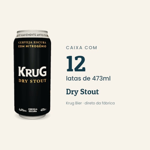 Caixa Dry Stout 473ml - 12 unidades