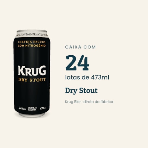 Caixa Dry Stout 473ml - 24 unidades