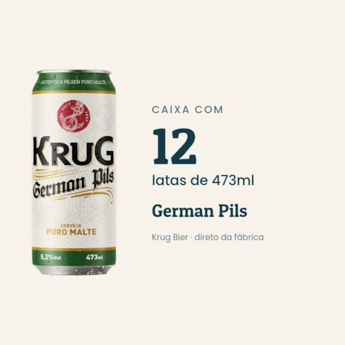 Caixa German Pils 473ml - 12 unidades