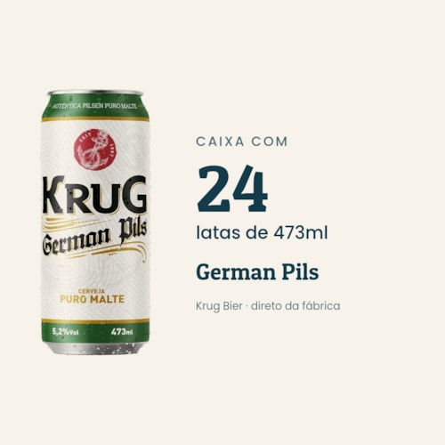 Caixa German Pils 473ml - 24 unidades