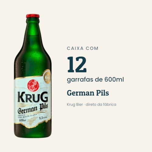 Caixa German Pils 600ml - 12 unidades