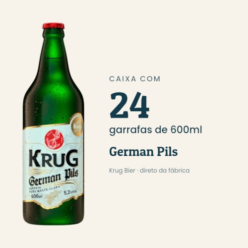 Caixa German Pils 600ml - 24 unidades