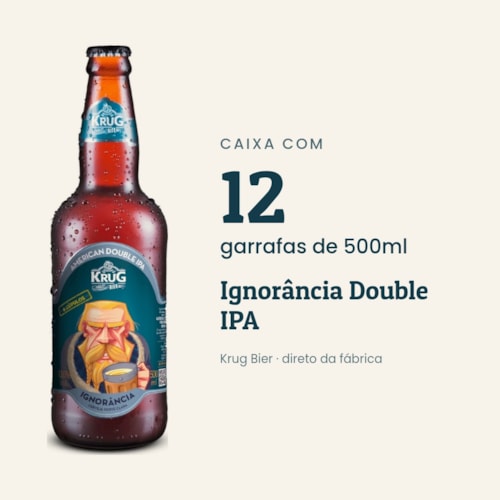 Caixa Ignorância Double IPA 500ml - 12 unidades