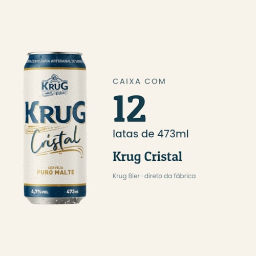Caixa Krug Cristal 473ml - 12 unidades