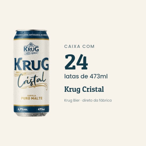 Caixa Krug Cristal 473ml - 24 unidades