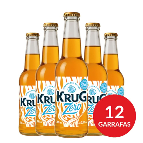 Caixa Krug Zero (sem álcool) 355ml - 12 unidades
