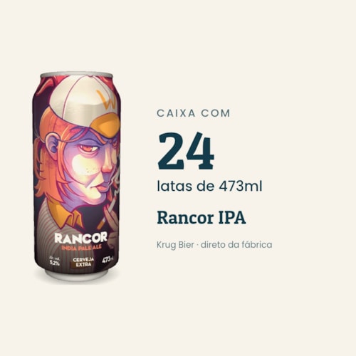 Caixa Rancor IPA 473ml - 24 unidades
