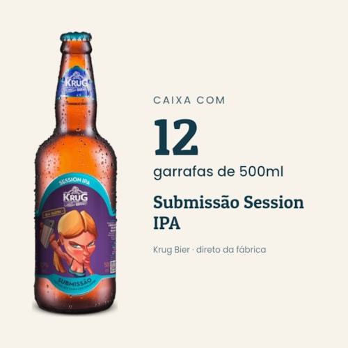Caixa Submissão Session IPA (s/ glúten) 500ml - 12 unidades