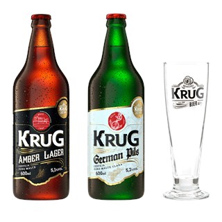 Combo Tradição Krug - 2 cervejas + 1 copo