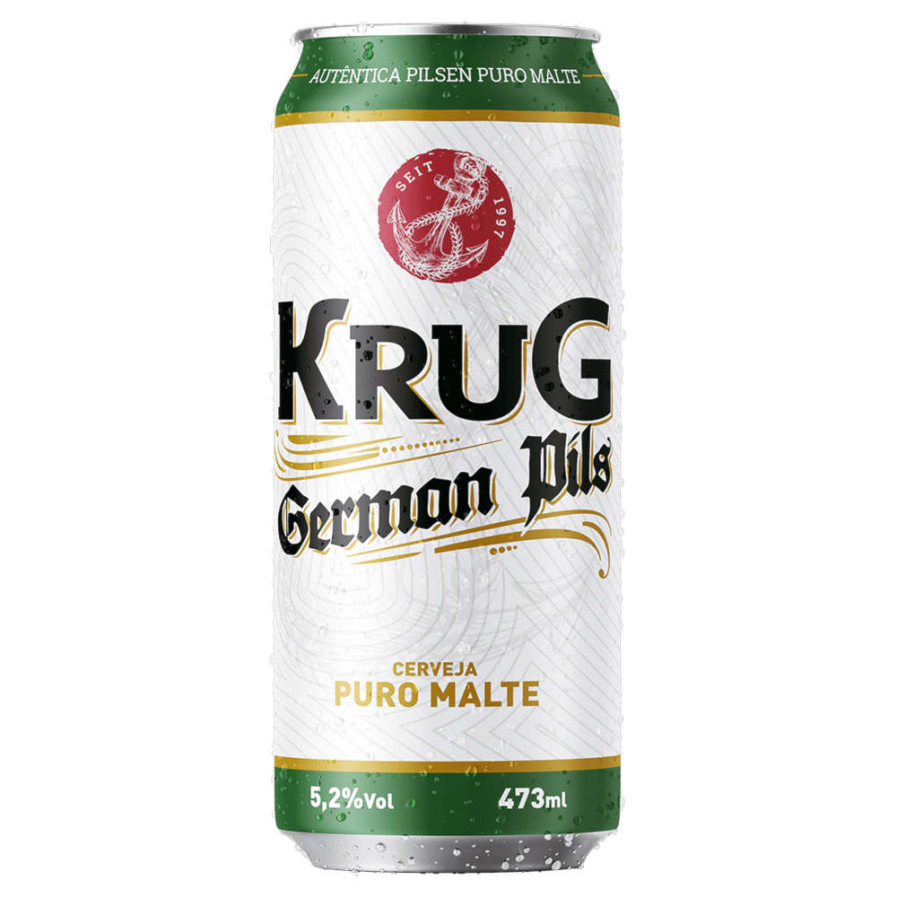 Lata gelada de Krug German Pils 473ml